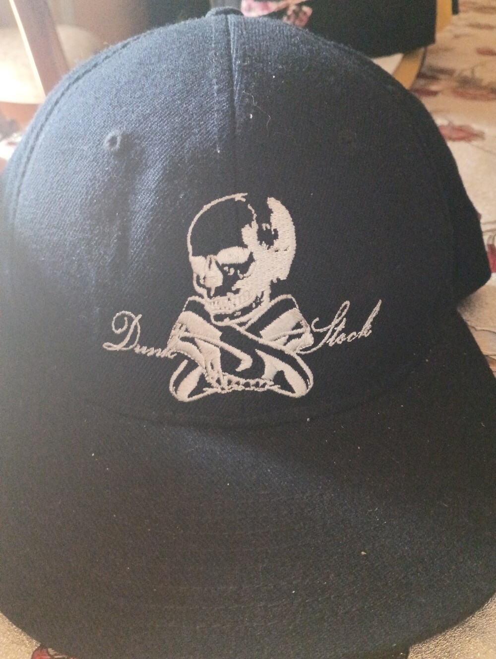 Nike SB Dunk School Black Skull Logo Snapback Hat